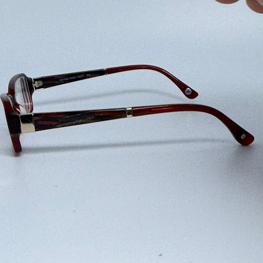 Michael Kors MK687 Eyeglasses Frames Burgundy Red Rectangular 52-17-135 605